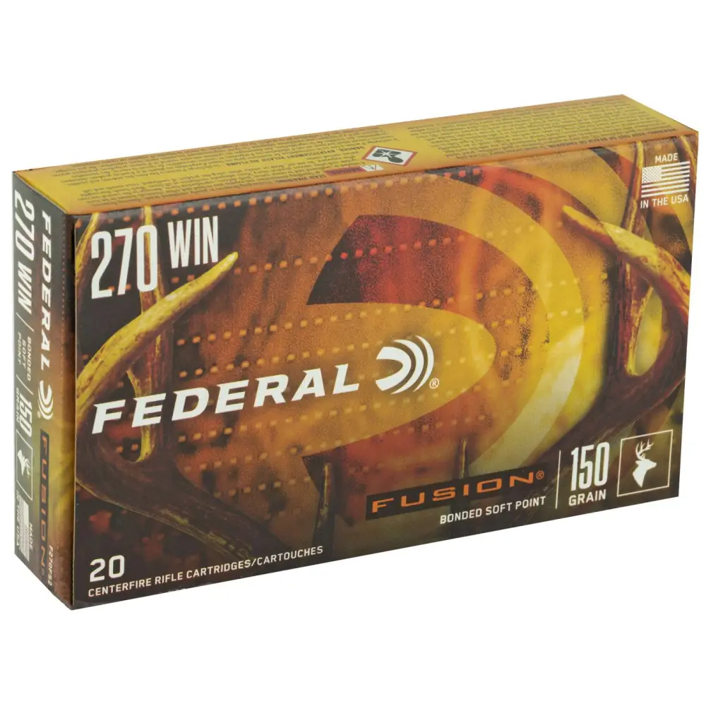 Federal Fusion 270 Win 150GR 20RD 10 Box Case