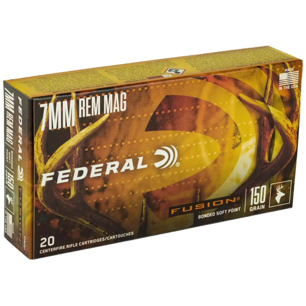 Federal Fusion 7MM Rem Mag 150GR 20RD Ammo