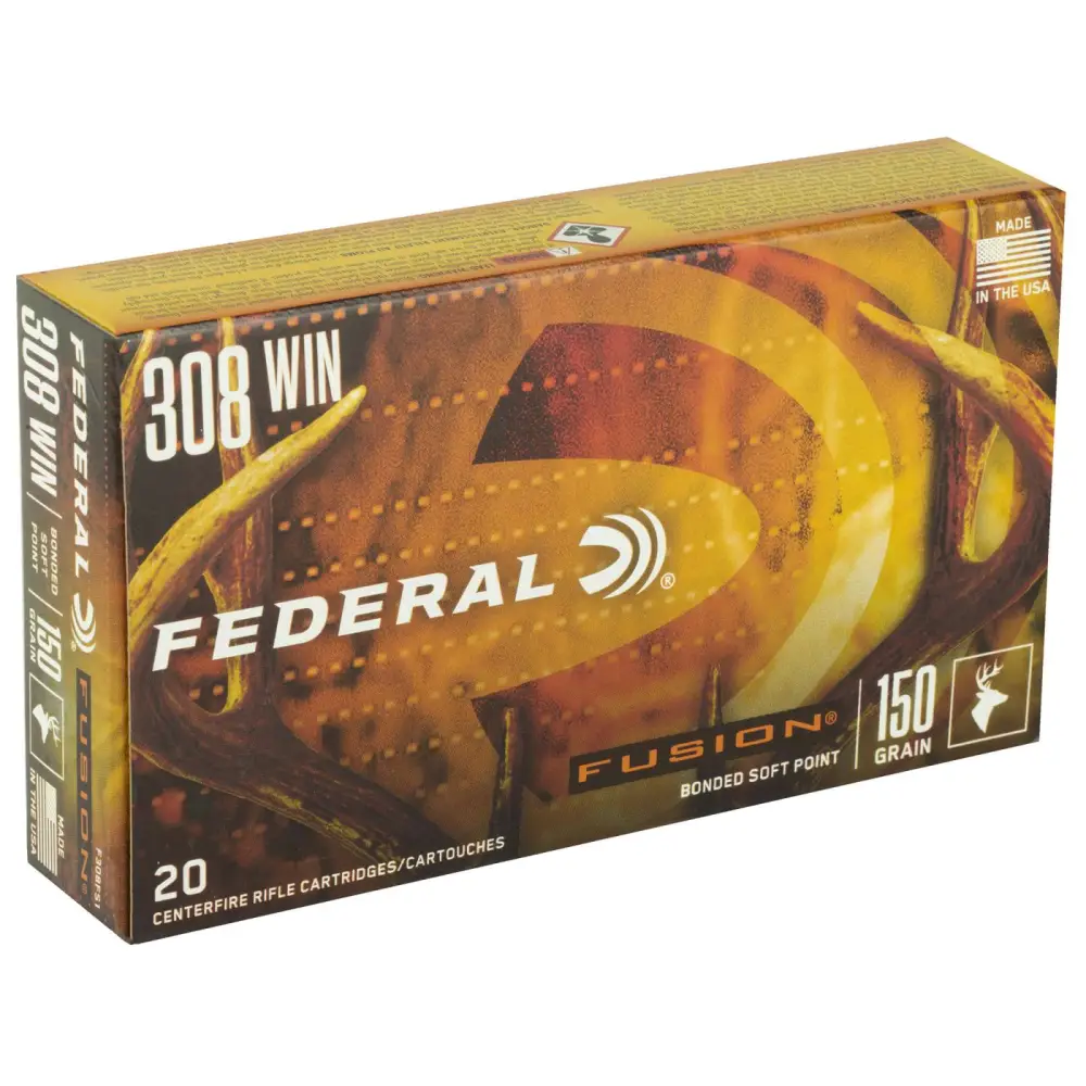 Federal Fusion 308 Win 150GR 20RD Box 10 Box Case