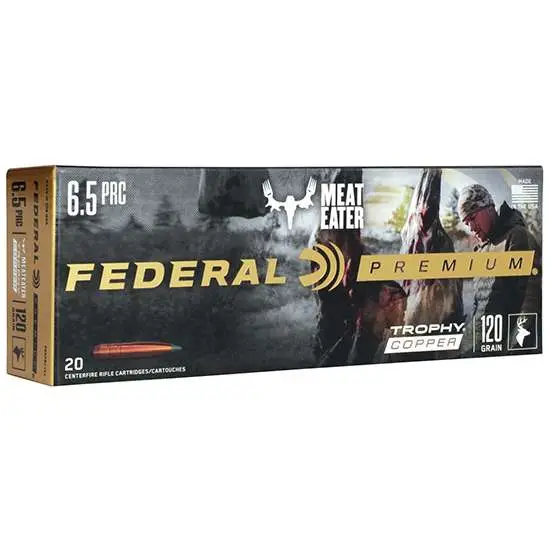 Federal Premium Trophy Copper 6.5 Prc 120GR 20RD