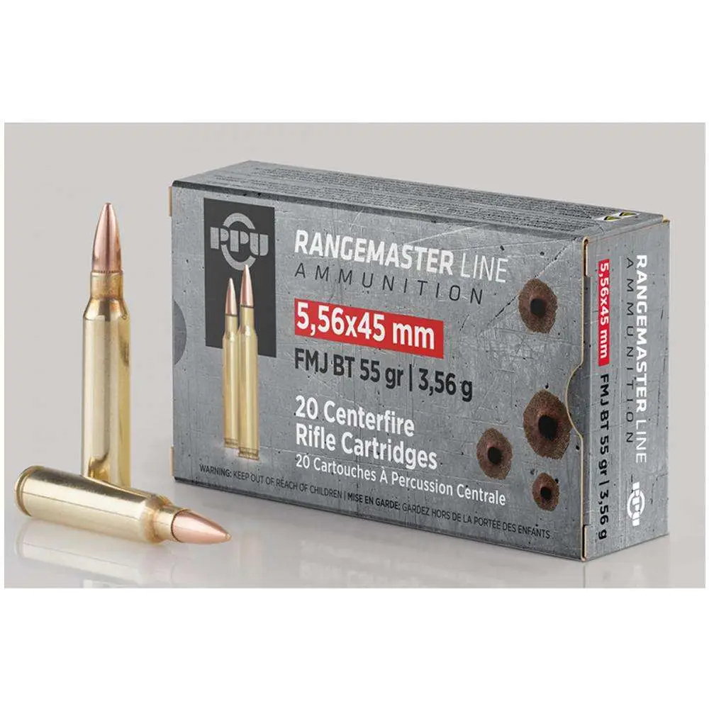 Ppu Rangemaster 5.56 Nato 55GR Fmjbt 20RD Box