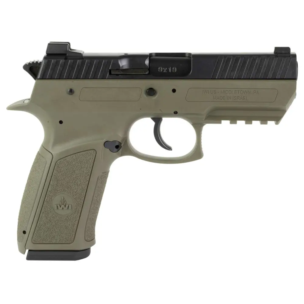 Iwi Jericho 941 Enhanced 9MM 17+1 Od Green 3.8 Barrel