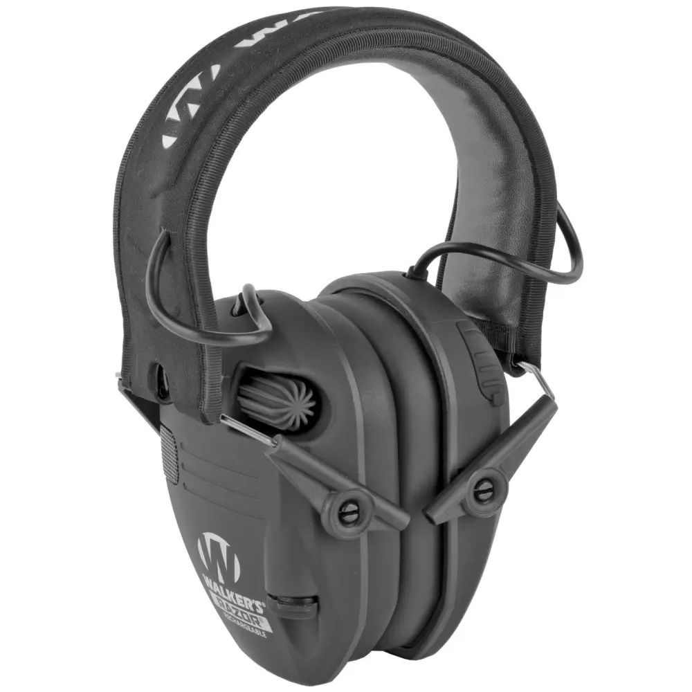 Walkers Razor Rechargeable Electronic Earmuff Black