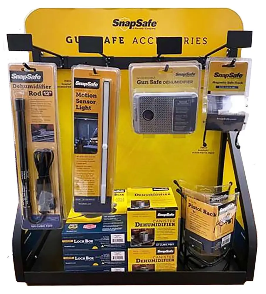 Snapsafe 77500 Safe Top Display Yellow Countertop