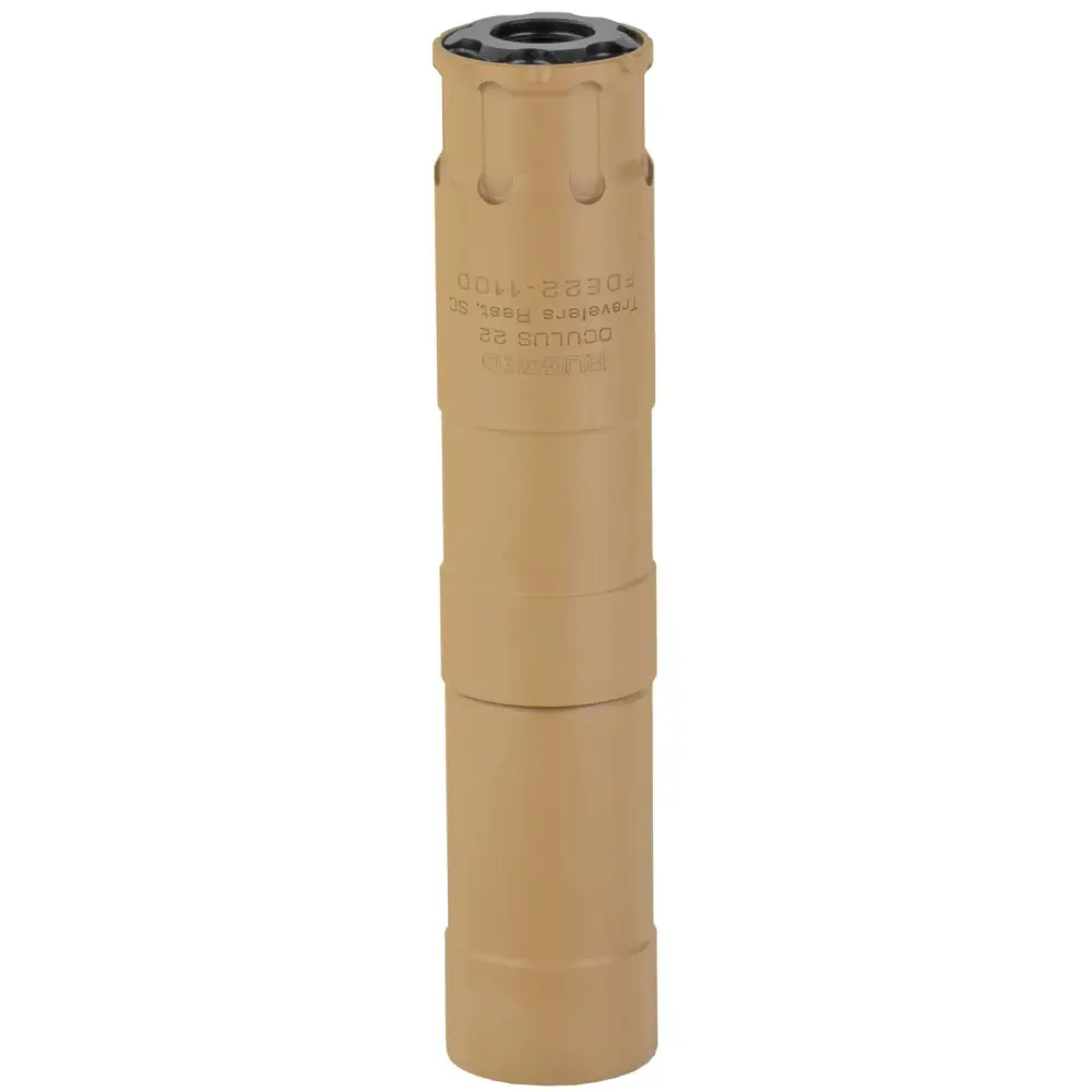 Rugged Suppressors OCULUS22 Fde 22LR/5.7X28MM Direct Thread Suppressor