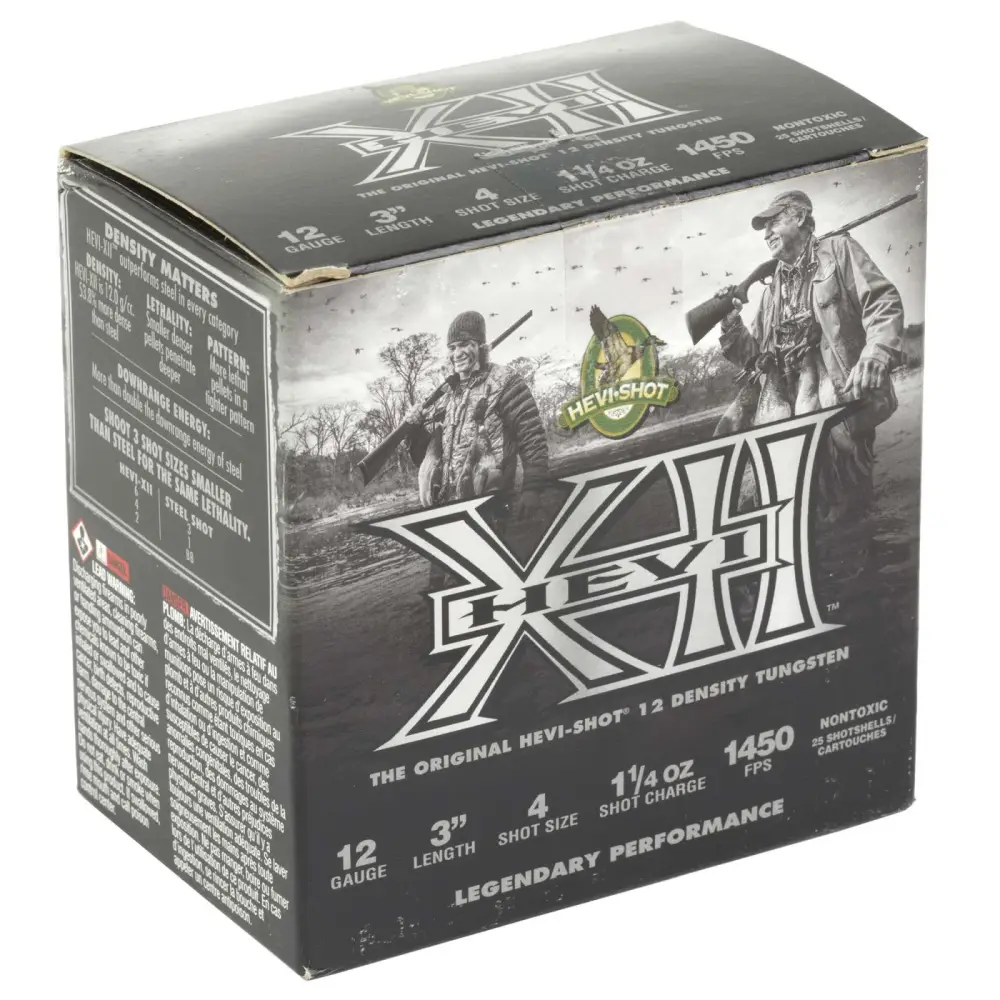 Hevi-shot Hevi-xii 12GA 3IN 1 1/4OZ 4 Shot 25RD
