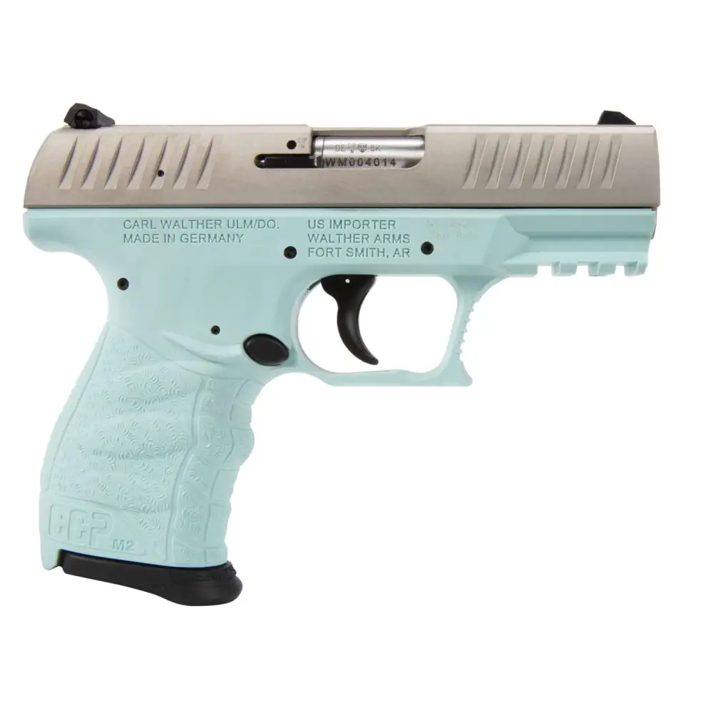 Walther Ccp M2 9MM 8+1 Angel Blue Stainless 3.54 Barrel