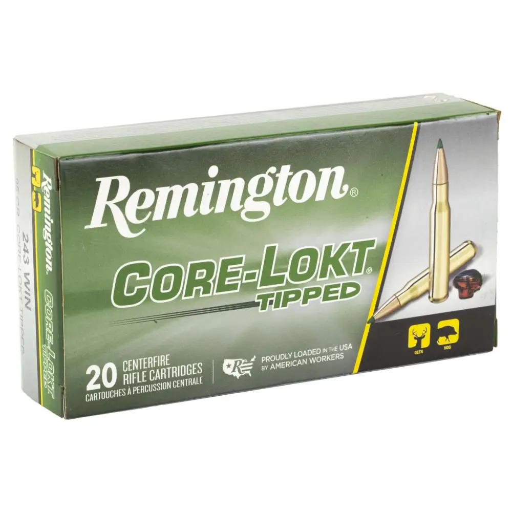 Remington 243 Win 95GR Core-lokt Tipped 20RD