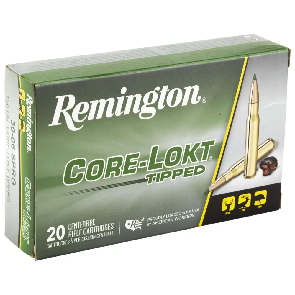 Remington 30-06 Springfield 150GR Core-lokt Tipped 20RD