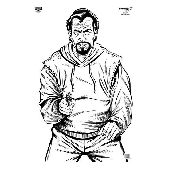 Birchwood Casey Eze-scorer Bad Guy Target 23X35 100 Pack