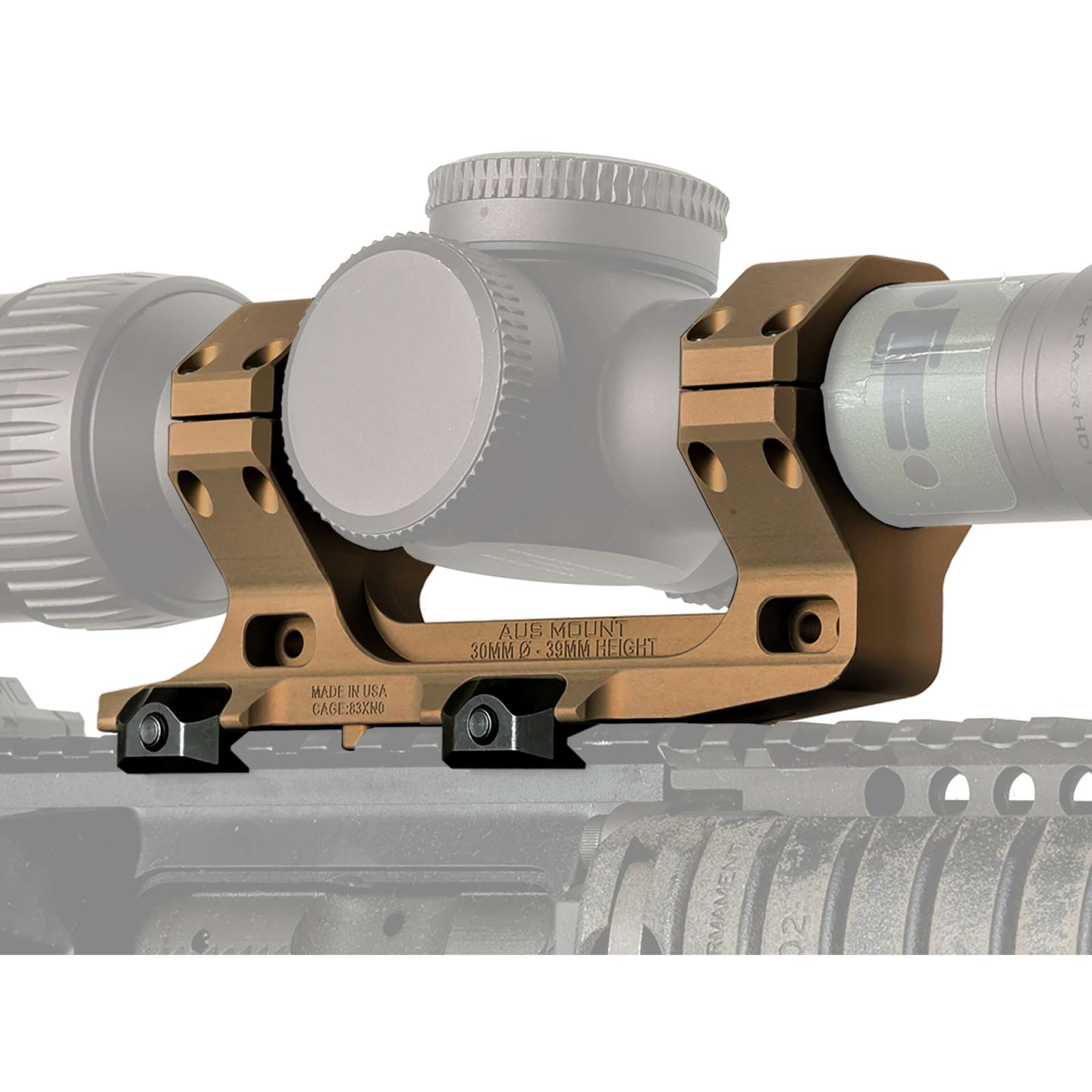 Reptilia Aus 34MM Optic Mount 1.54IN Height - Fde Anodized