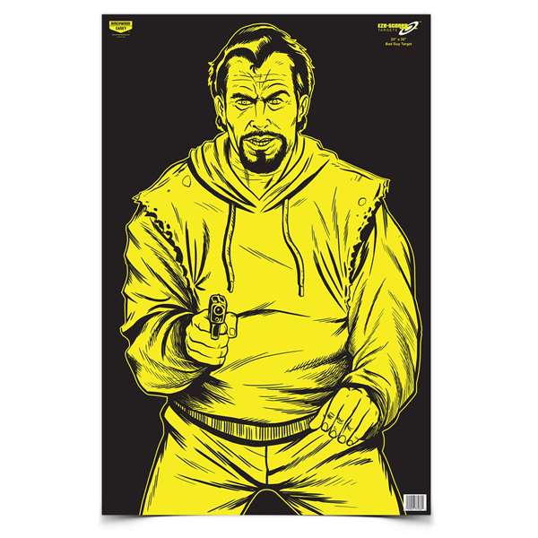 Birchwood Casey Eze-scorer 23X35 Black/yellow Paper Targets - 100 Pack