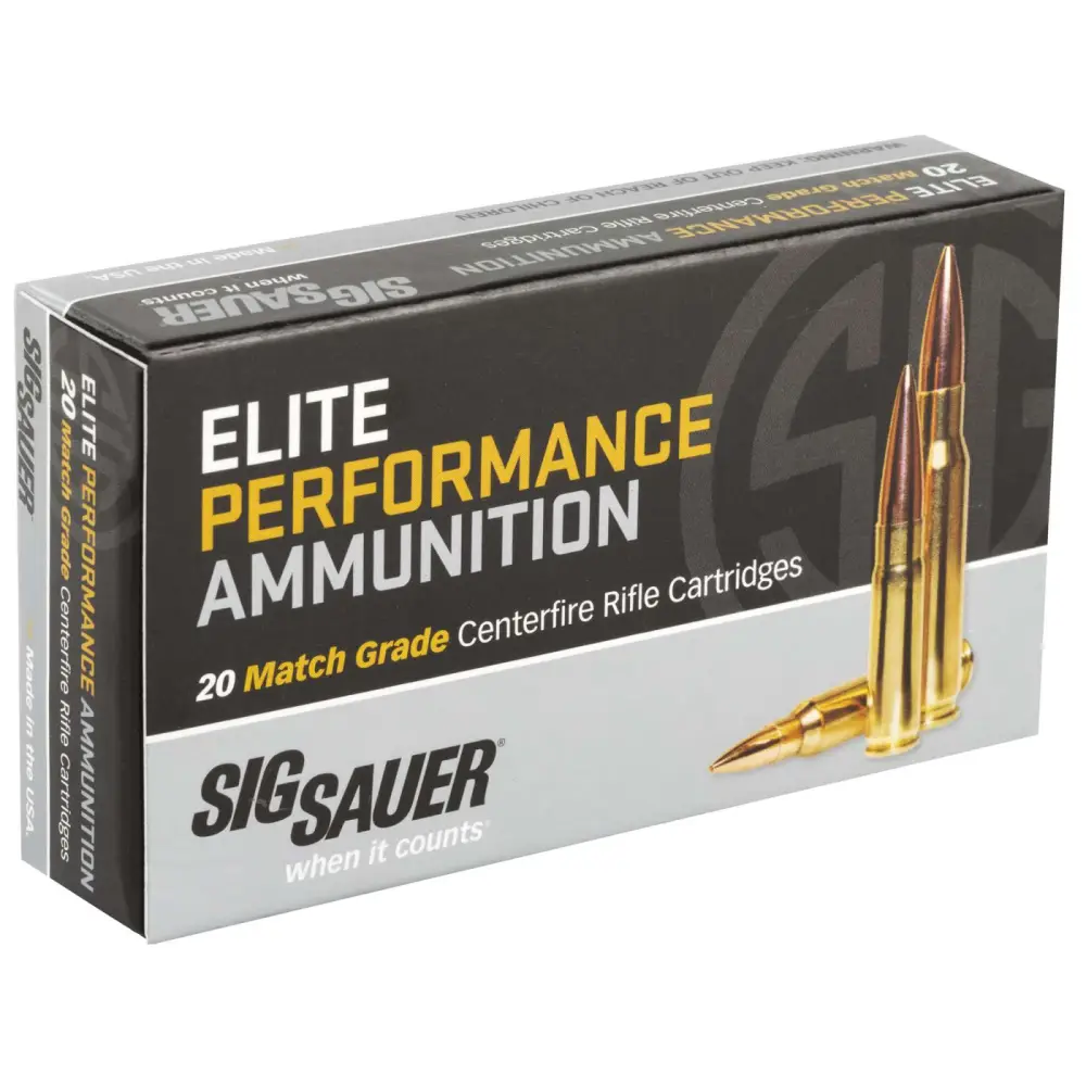 Sig Sauer 223 Rem 77GR Elite Match Grade Otm 20RD