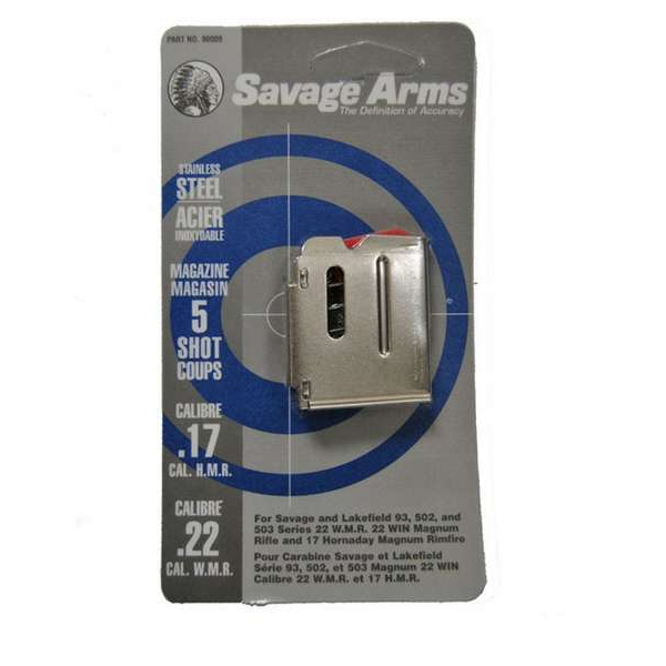 Savage 93 Series .22WMR/.17HMR 5-ROUND Stainless Magazine