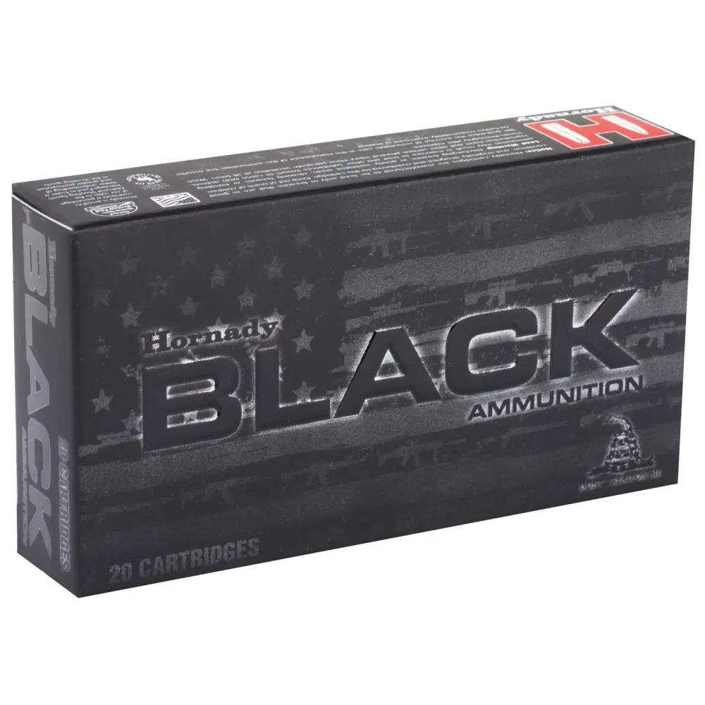 Hornady Black 223 Rem 62GR Fmj 20RD 10 Box Case