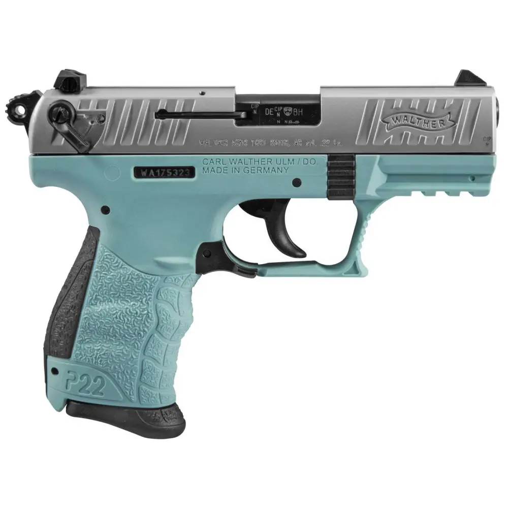 Walther P22 .22LR 10+1 Angel Blue Semi-auto Pistol