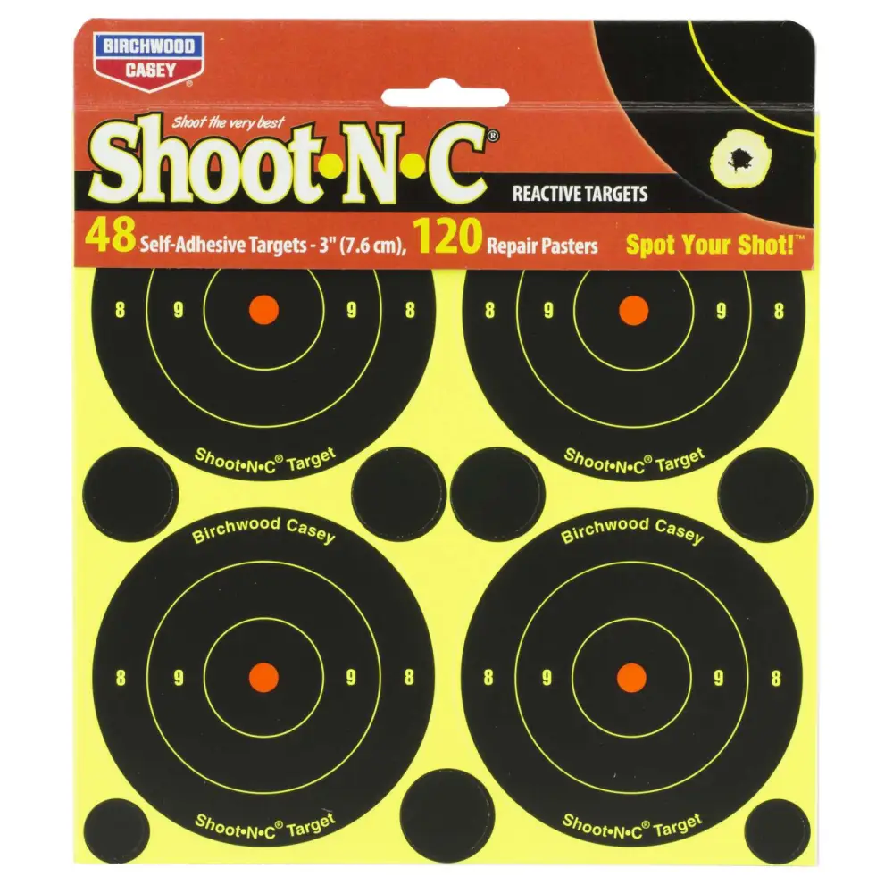 Birchwood Casey Shoot-n-c 3 Bullseye Target 48-PK