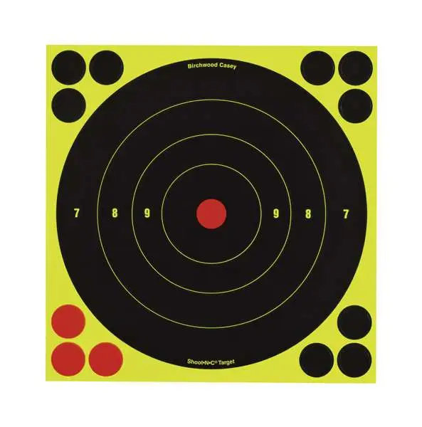 Birchwood Casey Shoot-n-c 8 Inch Round Bullseye Targets 6 Pack