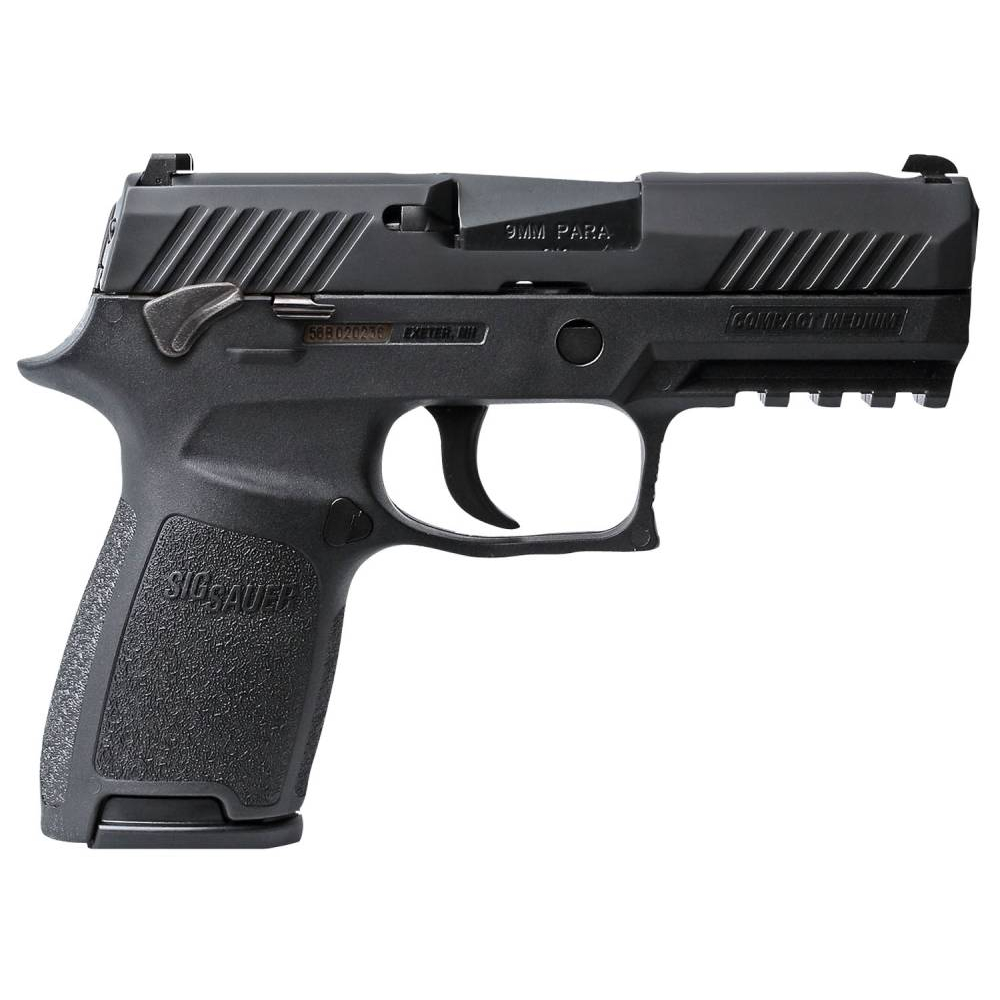 Sig Sauer P320 Compact 9MM 15+1 Black Polymer Grip