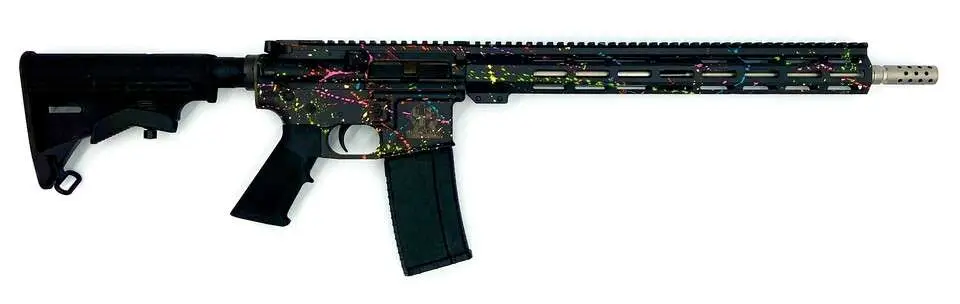 Great Lakes Firearms GL-15 223 Wylde 16IN Bbl 30RD Mag Black Splatter