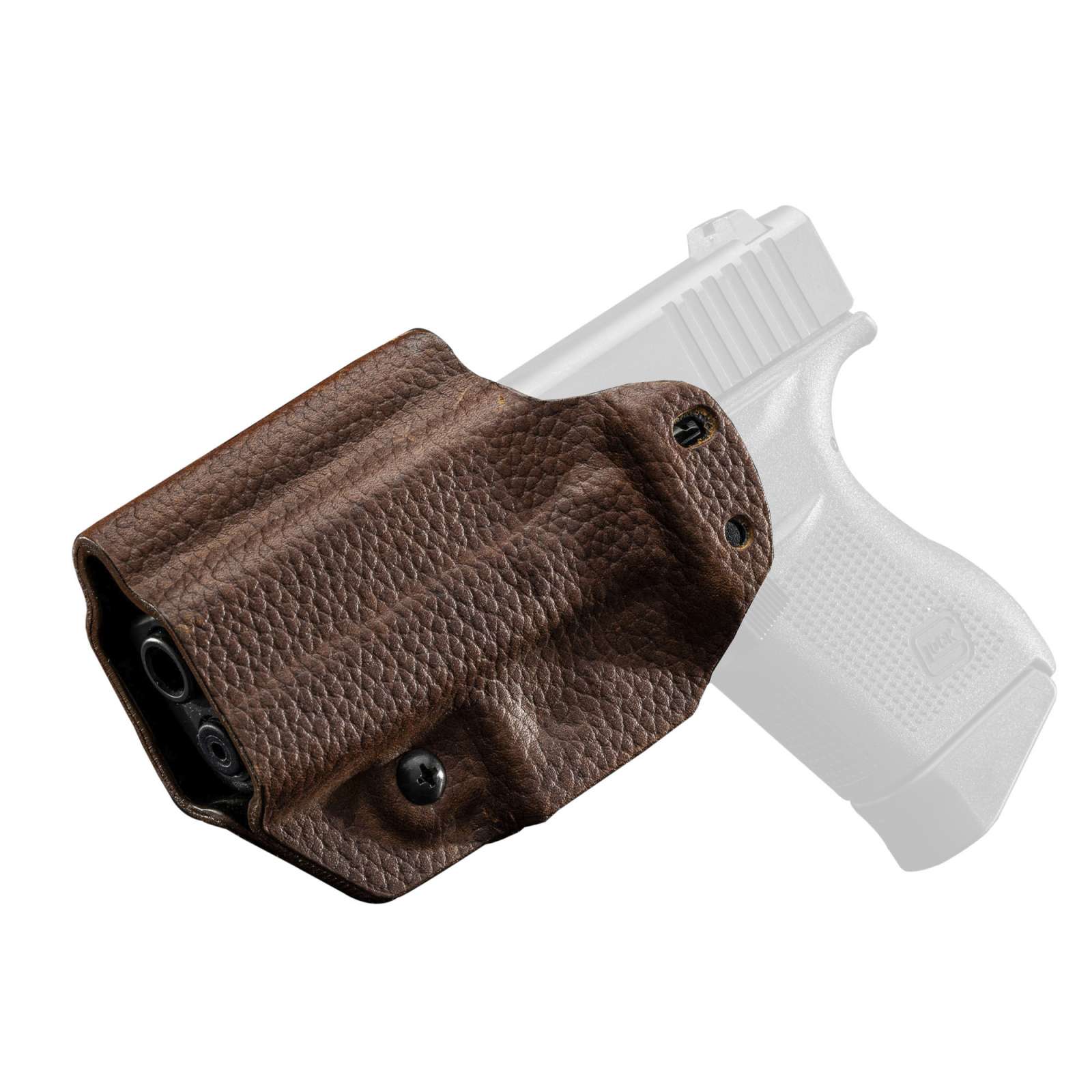 Mission First Tactical Leather Hybrid Holster Glock 43/43X Brown