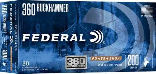 Federal Power Shok 360 Buckhammer 200GR 20RD 10 Box Case