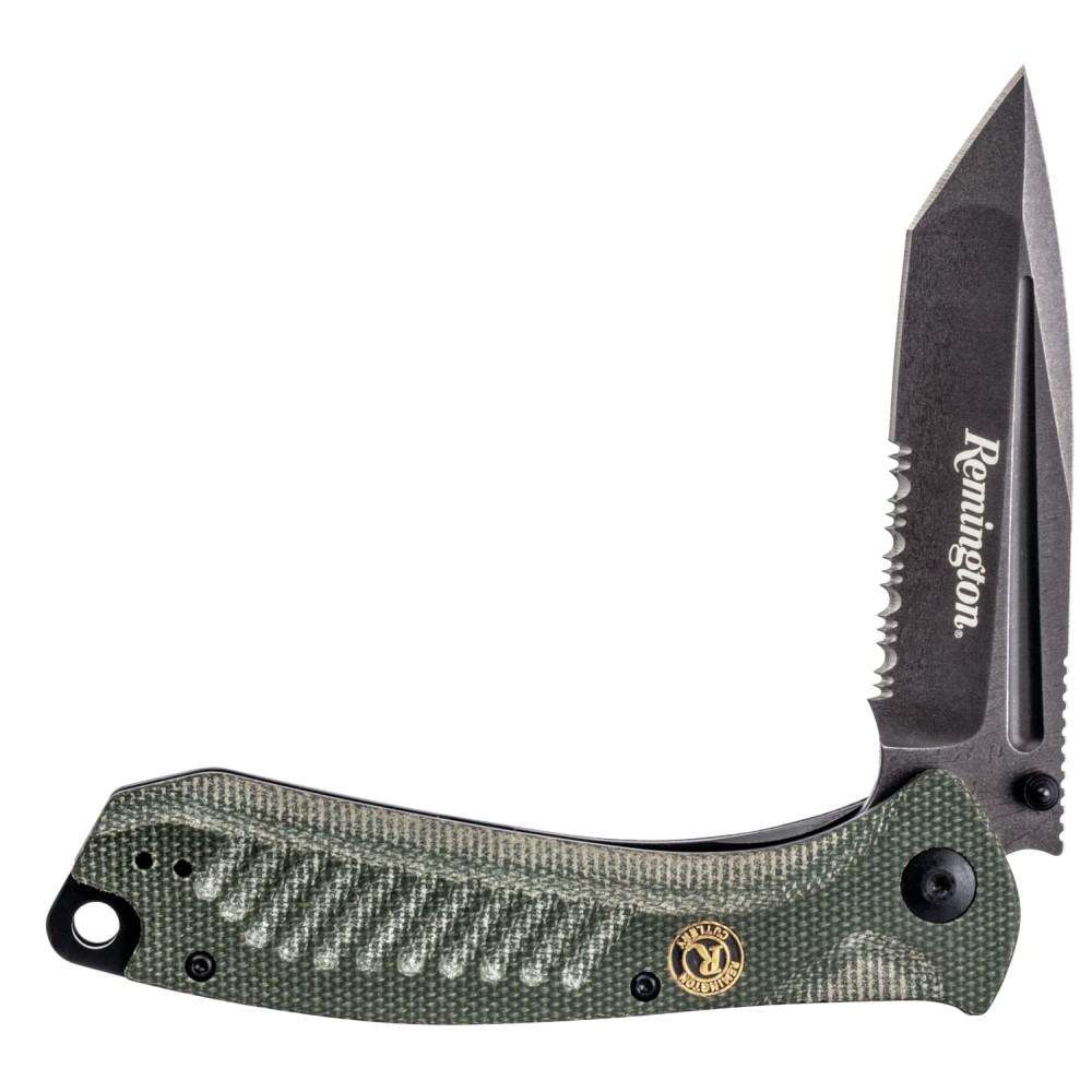 Remington Edc Tanto Style Serrated Blade Liner Lock Folder 5.0