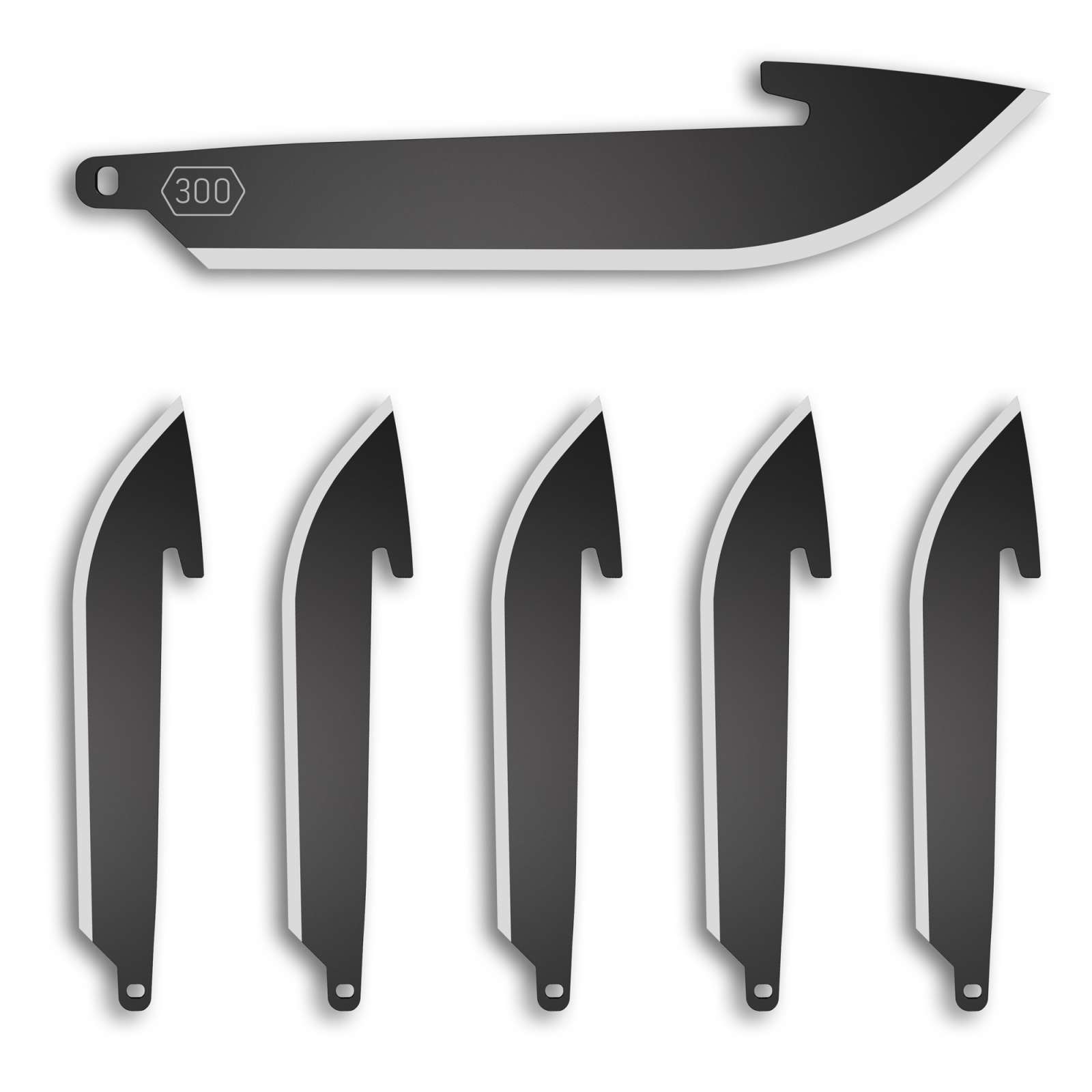 Outdoor Edge Razor Edc Blades 3 Drop Point 6 Pack