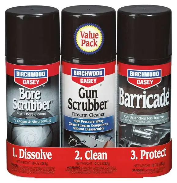 Gsm Outdoors 1-2-3 Gun Scrubber Bore Scrubber & Barricade Value Pack