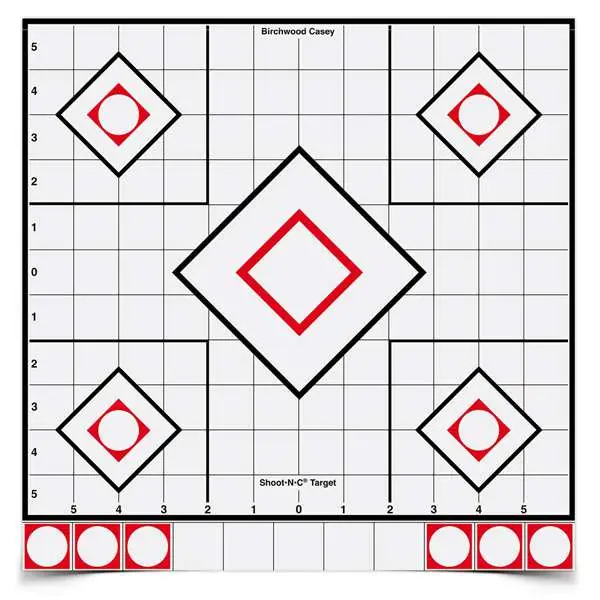 Birchwood Casey Shoot-n-c 12 White/black Sight-in Targets 5PK