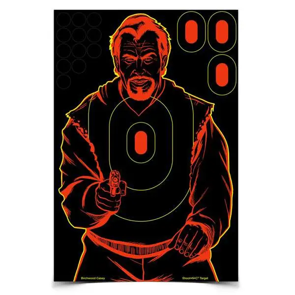 Birchwood Casey Shoot-n-c Target 12X18 Bad Guy Silhouette 5 Pack