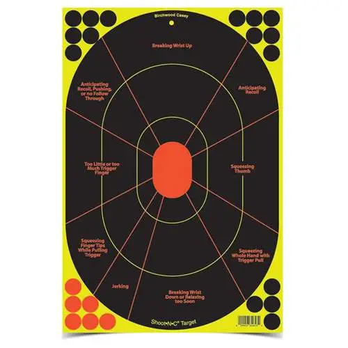 Shoot-n-c 12 X 18 Handgun Trainer Target - 5 Pack