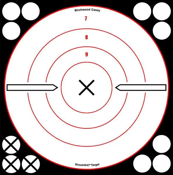 Birchwood Casey Shoot-n-c 8 Black/white X-bulls-eye 6-PK