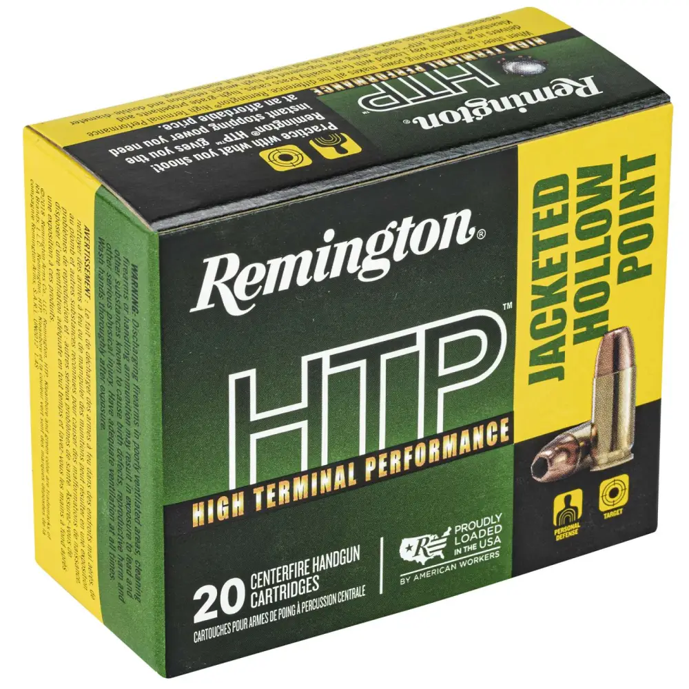 Remington Htp 9MM Luger +p 115GR Jhp 20RD