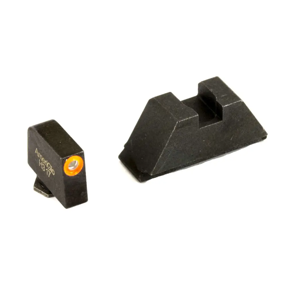 Ameriglo Night Sight Set All Glock Xl Tall Green Tritium Orange Front Black Rear