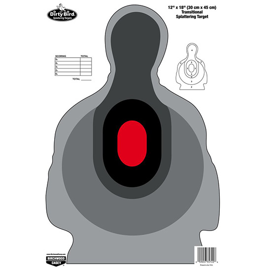 Birchwood Casey Dirty Bird 12X18 Transitional Silhouette Target 8-PK