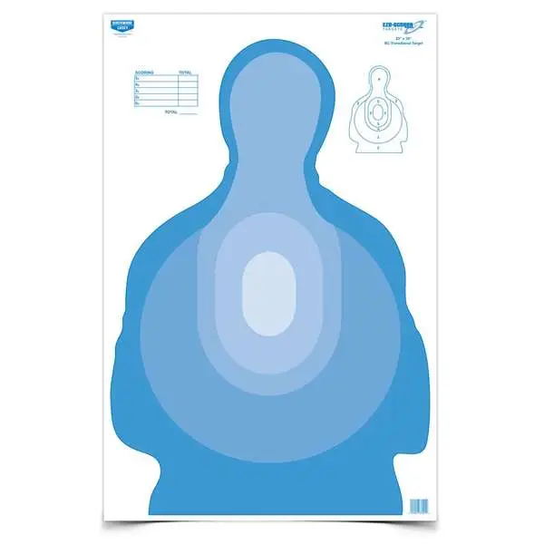 Birchwood Casey Eze-scorer 23X35 Blue Paper Target 100 Pack