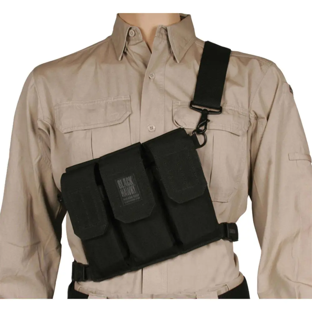 Blackhawk Sos M16 Magazine Pouch Holds 6 Black