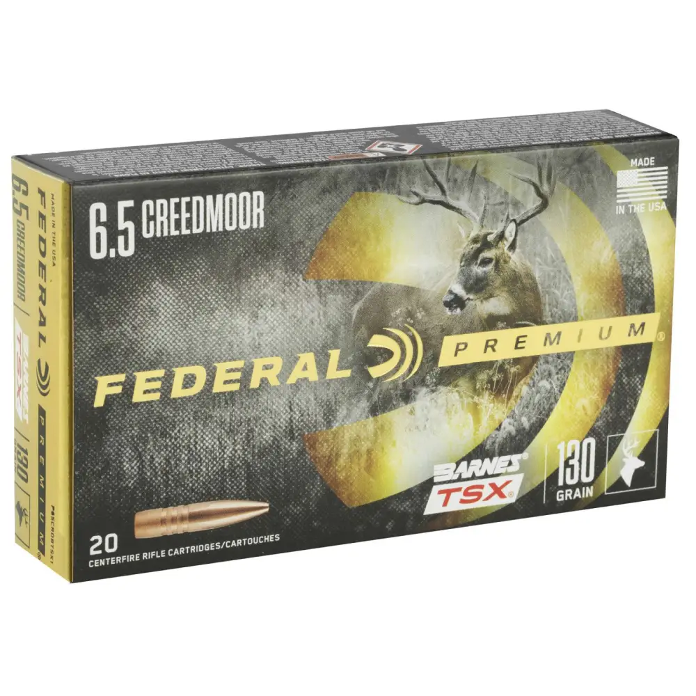 Federal Premium 6.5 Creedmoor 130GR Barnes Tsx 20RD