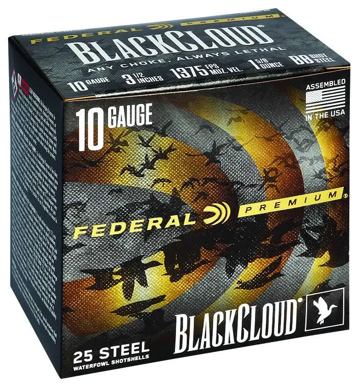 Federal Premium Black Cloud 10GA 3.5 1 5/8 Oz Bb Shot 25 Rd