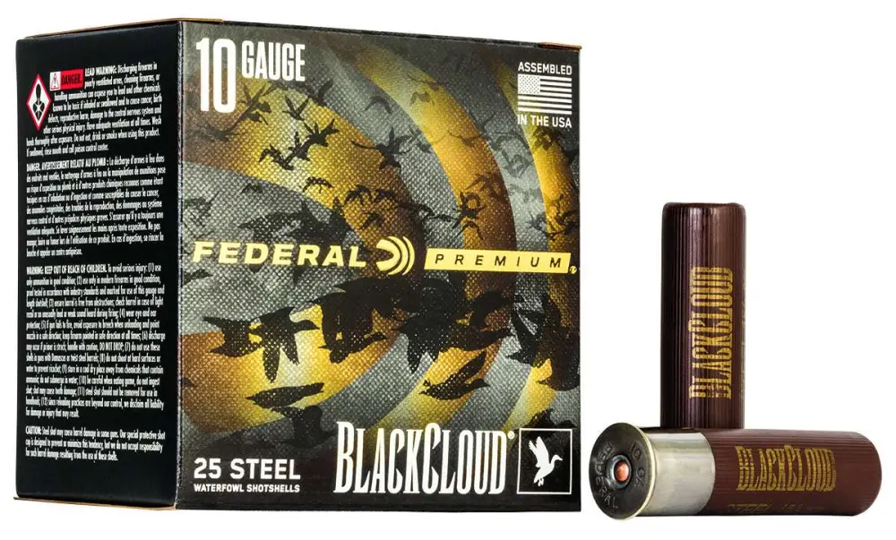 Federal Premium Black Cloud Waterfowl Ammo 10GA 25RD