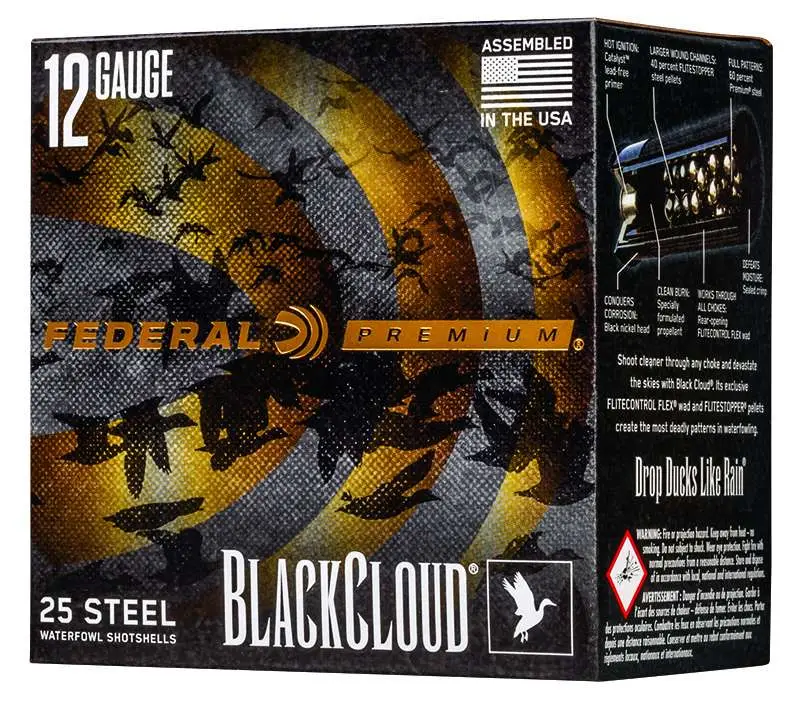 Federal Black Cloud Fs 12GA 3 1-1/4 Oz Bb Shot 25RD