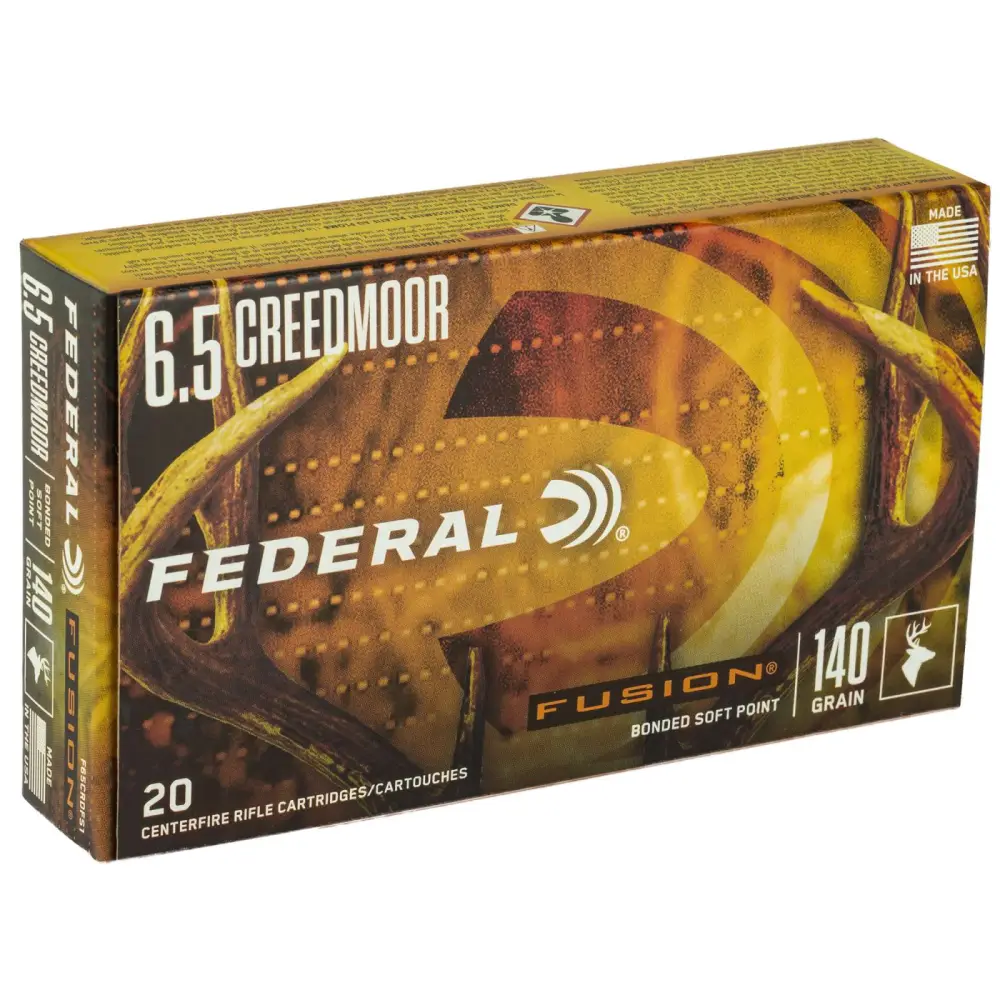 Federal Fusion 6.5 Creedmoor 140GR Ammo 20RD