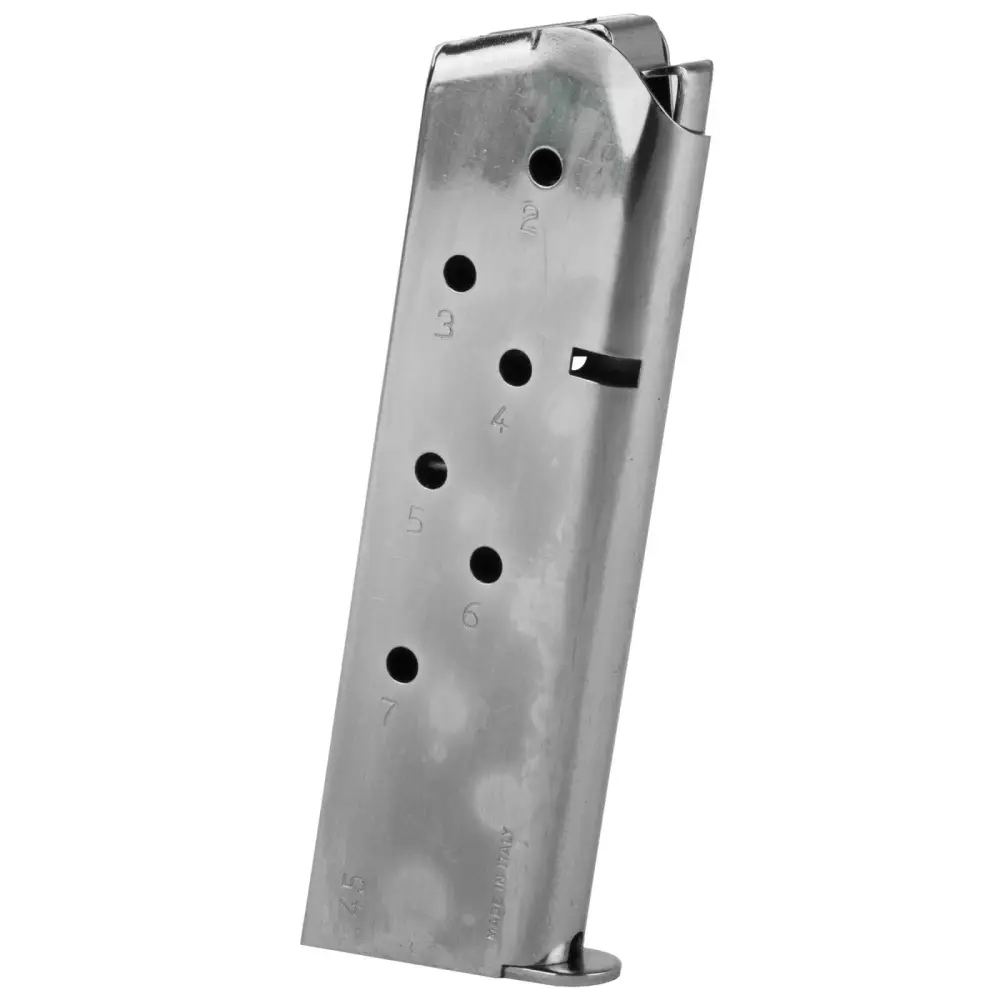 Mec-gar 1911 .45 Acp 7RD Nickel Magazine