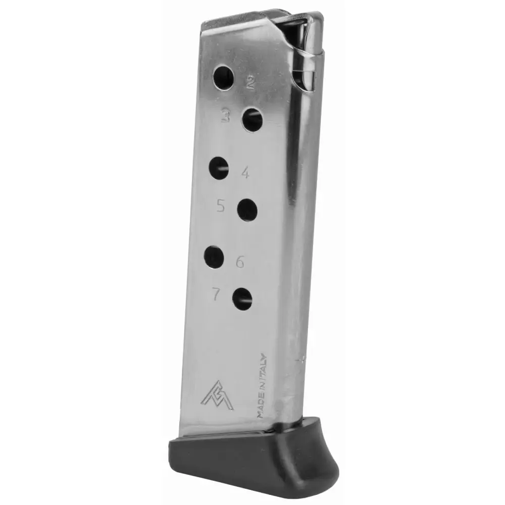 Mec-gar Walther Ppk/s .380 7RD Nickel Magazine With Finger Rest
