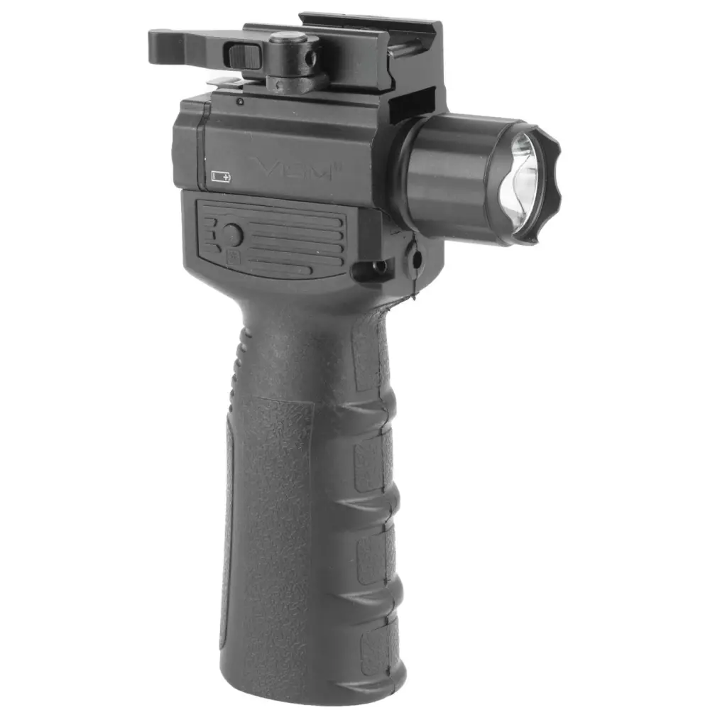 Ncstar Quick Release Vertical Grip With Led Flashlight & Red Laser
