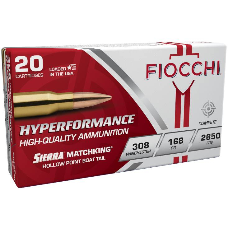 Fiocchi 308 Win 168 Gr Hpbt 20-ROUND 10-BOX Case