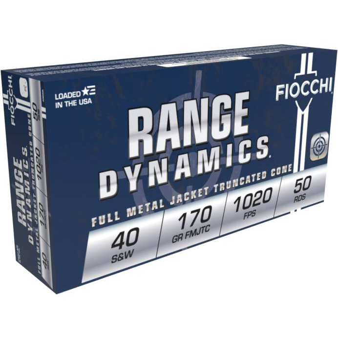 Fiocchi 40 S&w 170GR Fmj Truncated Cone 50-RD