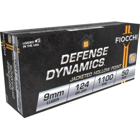 Fiocchi 9MM Luger 124GR Jhp 50-RD