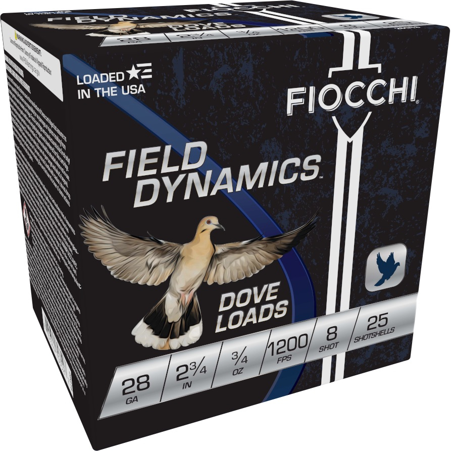 Fiocchi Dove & Quail 28GA 2.75 3/4 Oz. 8 Shot 25-RD
